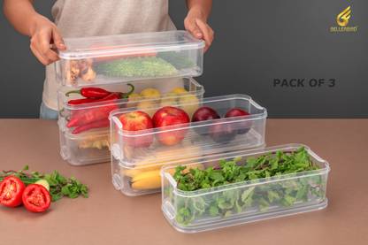 BELLERBIRD Plastic Fridge Container  - 1499 ml