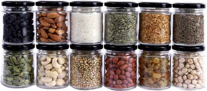 Shreeji krupa Glass Grocery Container  - 200
