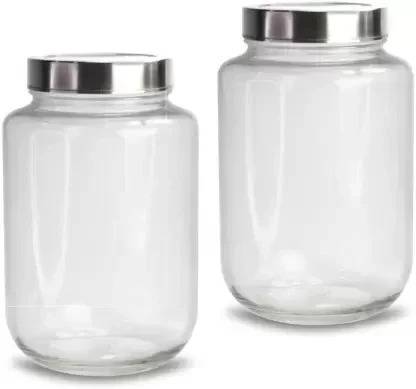 vency shoppy Glass Pickle Jar  - 2000 ml