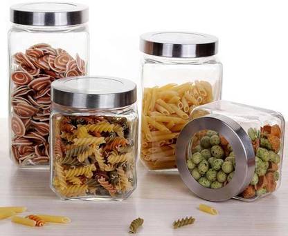 HOOLI Glass Grocery Container  - 800 ml