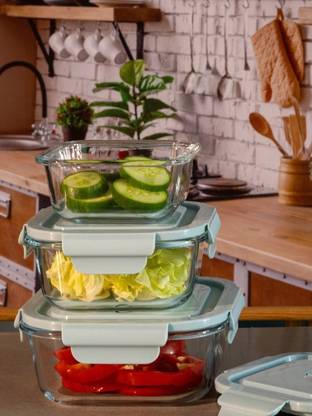 VINDRO Glass Fridge Container  - 800 ml, 500 ml, 320 ml