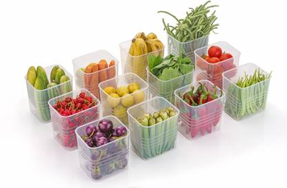 AK10ZONE Plastic Fridge Container  - 1200 ml