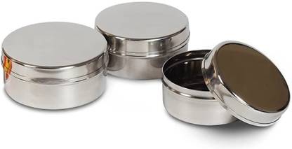 Dynore Stainless Steel Utility Container  - 90 ml, 50 ml, 40 ml