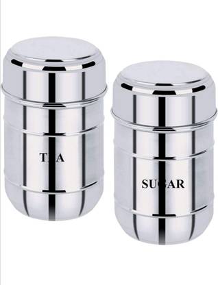Daraz Steel Tea Coffee & Sugar Container  - 700 ml