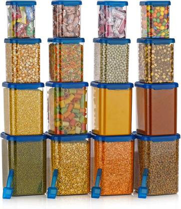 NORVIUM Plastic Grocery Container  - 1400 ml, 950 ml, 650 ml, 350 ml