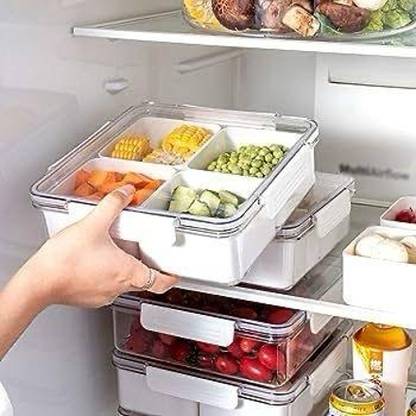 Defex Plastic Fridge Container  - 2000 ml