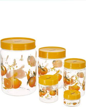 CANDYVILLA Plastic Utility Container  - 2.2 L, 1.2 L, 450 ml, 200 ml, 50 ml