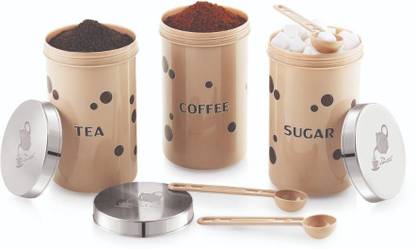 AMEEDARSHAN Plastic Tea Coffee & Sugar Container  - 900 ml