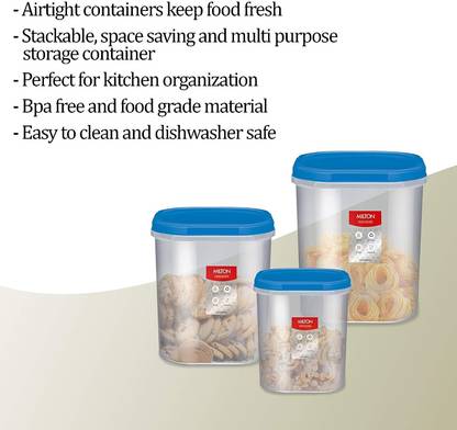 MILTON Plastic Utility Container  - 3000 ml, 4000 ml, 6000 ml