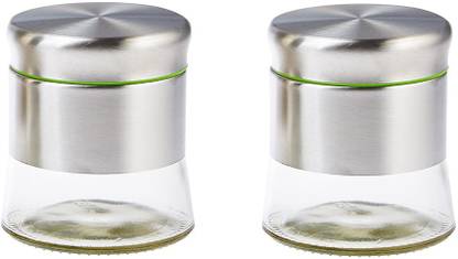 IndusBay Glass, Steel Utility Container  - 350 ml