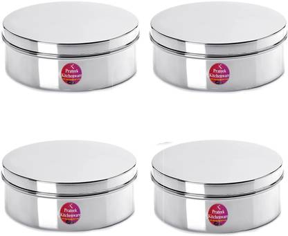 Prateek Kitchenware Steel Utility Container  - 450 ml