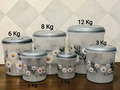 MAXBIG Plastic Grocery Container  - 1000 ml, 2000 ml, 3000 ml, 6000 ml, 8000 ml, 12000 ml