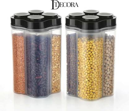 DDecora Plastic Grocery Container  - 2400 ml