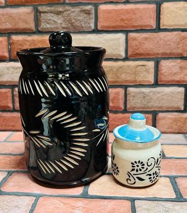 hc the crafts Ceramic Pickle Jar  - 1000 ml, 80 ml