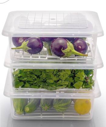 Sloppy Plastic Fridge Container  - 2500 ml