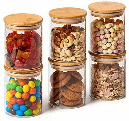 MOOZICO Glass Cookie Jar  - 270 ml