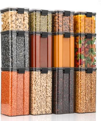NORVIUM Plastic Grocery Container  - 1700 ml, 1100 ml, 700 ml