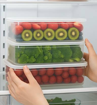 Craftbin Plastic Fridge Container - 3000 ml