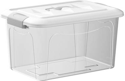 KREPS Clear Large Secure-Lid Storage Bin(20L) Storage Box