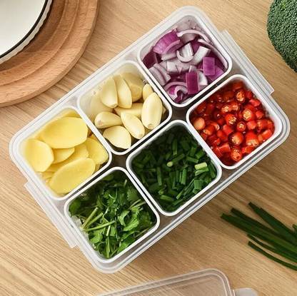 3D SUPER STORE Plastic Fridge Container  - 2200 ml