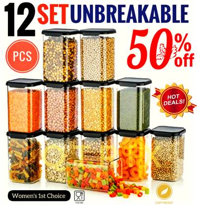 HouseOfCommon Plastic Grocery Container  - 1200 ml