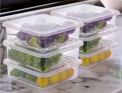 Rosebee Plastic Fridge Container  - 2400 ml