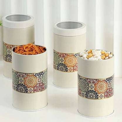 JARSOME Steel Grocery Container  - 3400 ml