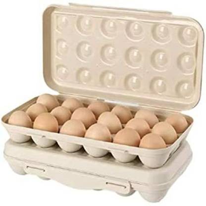 SKYVOKES Plastic Egg Container  - 1.5 dozen