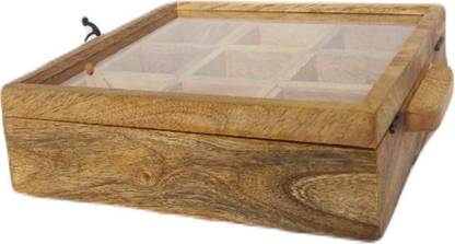ADIL HANDICRAFT Wooden Grocery Container  - 250 g