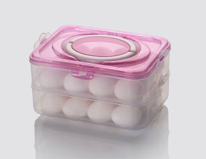 JIGSHTIAL Plastic Egg Container - 2 dozen