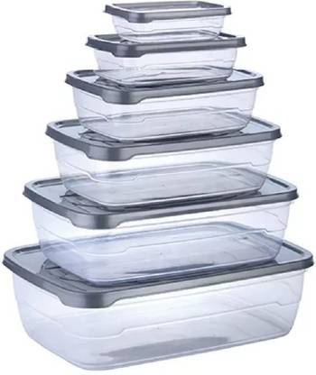 WROPZO Plastic Grocery Container  - 225 ml, 325 ml, 650 ml, 1250 ml, 2200 ml, 3500 ml