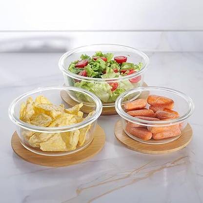 Usha Shriram Glass Fridge Container  - 400 ml, 650 ml, 950 ml