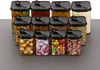 BENNUR 7 Plastic Grocery Container  - 950 ml, 650 ml, 350 ml