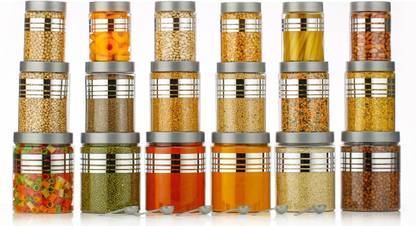 Netrowel Plastic Grocery Container  - 1200 ml, 650 ml, 350 ml