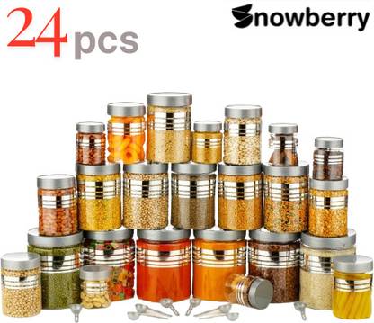 Snowberry Plastic Grocery Container  - 1200 ml, 650 ml, 350 ml, 250 ml