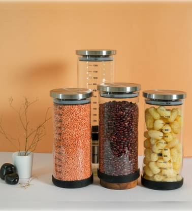 Femora Glass, Silicone Cookie Jar  - 1300 ml