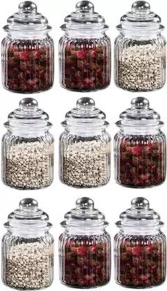 T R Creation Glass Grocery Container  - 350 ml