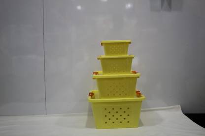 Saket Sparsh Plastic Utility Container  - 2500 ml, 1500 ml, 1100 ml, 900 ml