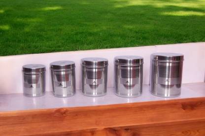 Tactware Stainless Steel Grocery Container  - 2100 ml, 1700 ml, 1250 ml, 1000 ml, 800 ml