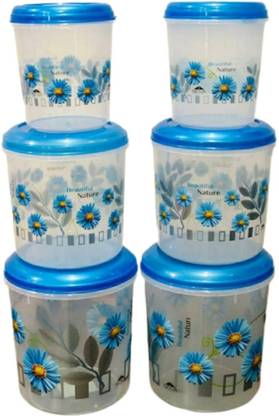 uma khodal Plastic Grocery Container  - 3000 ml, 3000 ml, 2000 ml, 2000 ml, 1000 ml, 1000 ml