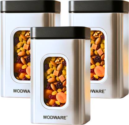 MODWARE Stainless Steel Cookie Jar  - 1000 ml
