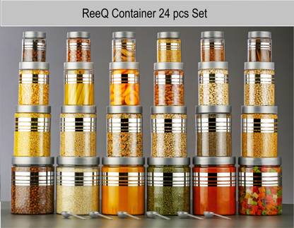 ReeQ Plastic Grocery Container  - 1200 ml, 650 ml, 350 ml, 250 ml