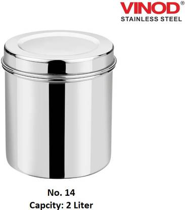 VINOD Steel Grocery Container  - 2 L