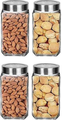 TINSUHG Glass Cookie Jar  - 1000 ml