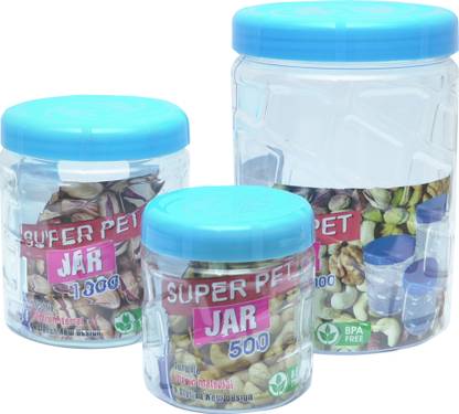 J J SUPER PET JAR COMBO Plastic Utility Container  - 2000 ml, 1000 ml, 500 ml