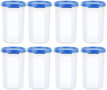 Cutting EDGE Slim Air-Tight Leak Resistant Plastic Round Modular Container for Grocery - 585 ml प्लास्टिक यूटीलिटी कंटेनर