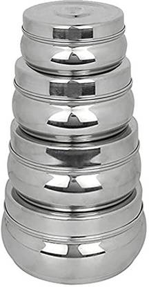 HM EVOTEK Steel Cookie Jar  - 300 ml, 450 ml, 600 ml, 750 ml