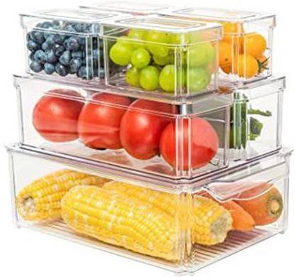 BIGXEN Plastic Fridge Container  - 1500 ml