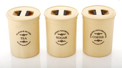 PLASTICX Plastic Tea Coffee & Sugar Container  - 900 ml