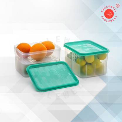 EagleWell Plastic Fridge Container  - 2300 ml
